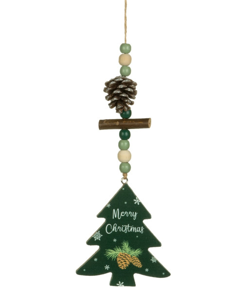 Ornament, Green pine tree shape with motif and decoration