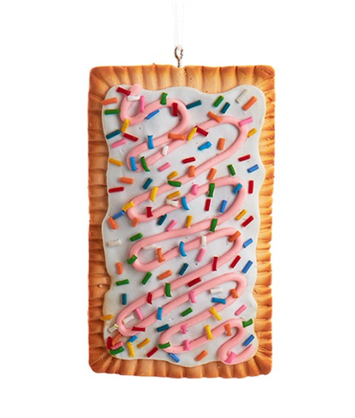 Ornament, Pop Tart with strawberry icing
