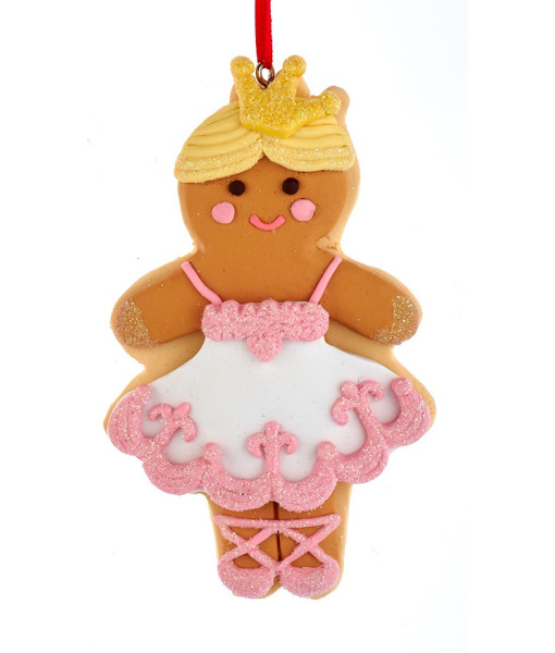 Ornement, Gingervread Cookie, Ballerine aux cheveux blonds