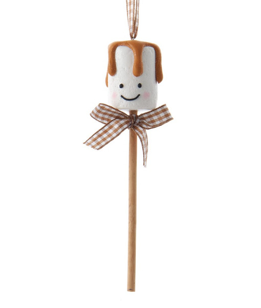 Ornament, Marshmallow on a stick, caramel topping