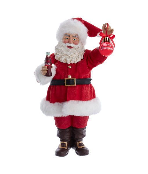 Santa Claus With Coca Cola and Red Ornament