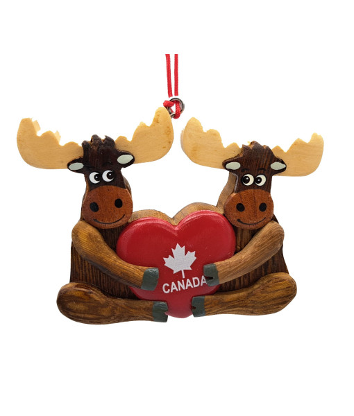 Ornament, Canada Souvenir, Moose love