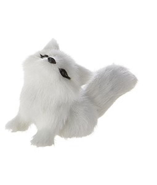 Ornament, Plush Arctic fox.