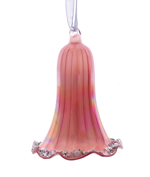 Ornament, Pink glass bell