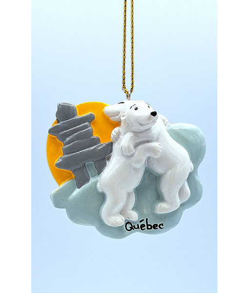 Ornament, RCMP Polar Bear, souvenir of Canada