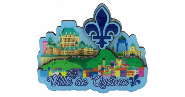 Aimant De Réfrigérateur Québec Canada Souvenir Touristique Décoration