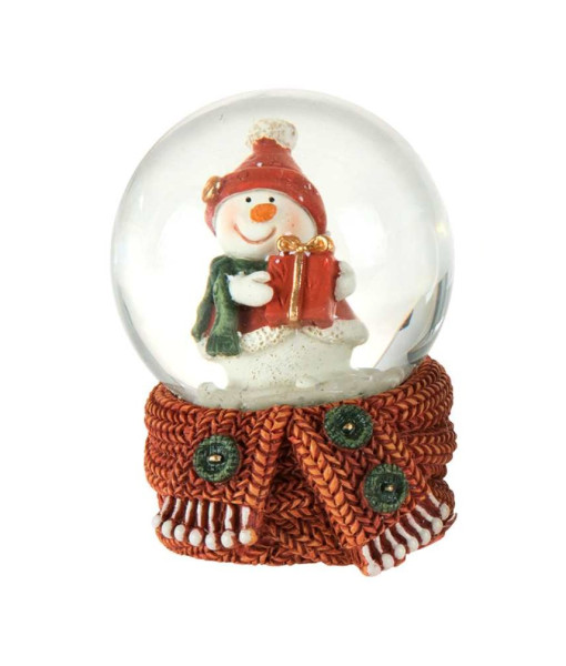 Décor de table, Globe d’eau, Bonhomme de neige avec cadeaux