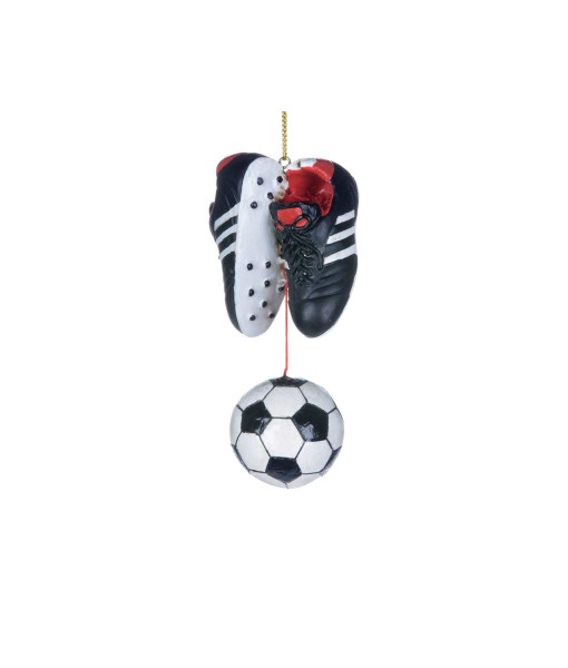 Ornement, chaussures de football et ballon