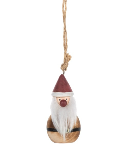 O-round Santa,wood