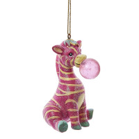 Ornament, Zebra with Bubble Gum