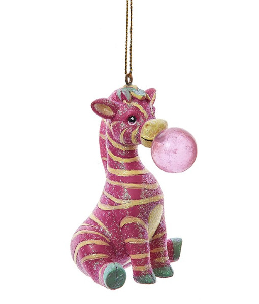 Ornement, Zèbre avec un chewing-gum