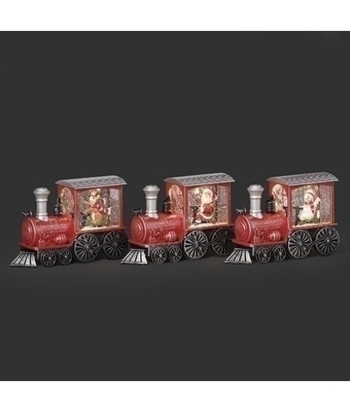 Décor de table, lanterne d’eau, locomotive de Noël avec le Père Noël