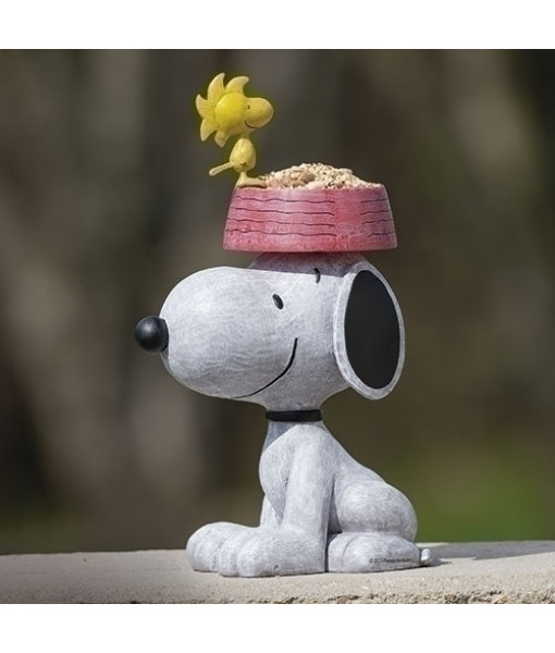 Décor de table, figurine de Peanuts, mangeoire pour oiseaux