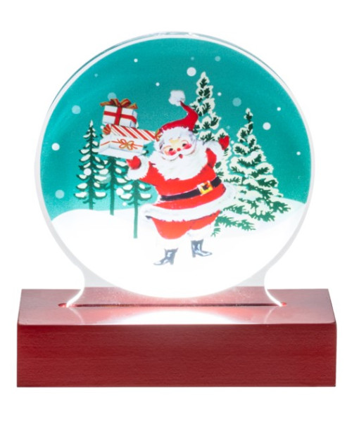 Pièce de table, Père Noël rétro, éclairé par LED.