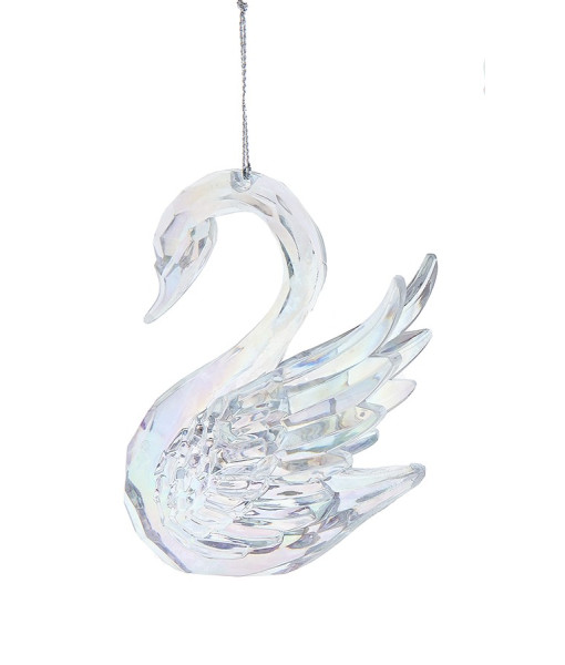 Ornement de cygne clair opalescent