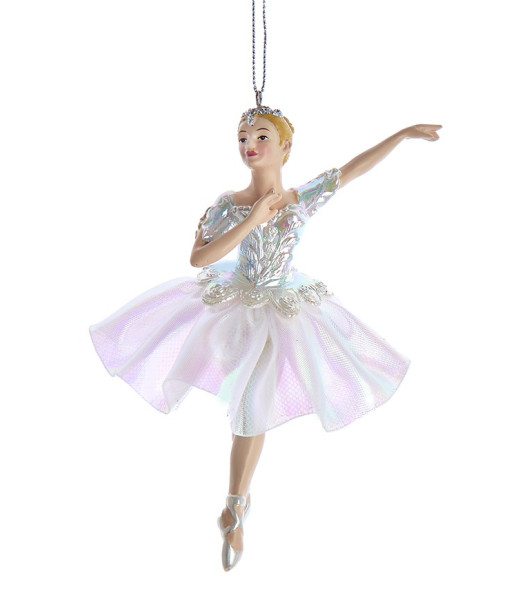 Ornement, figurine de ballet, tutu opalescent