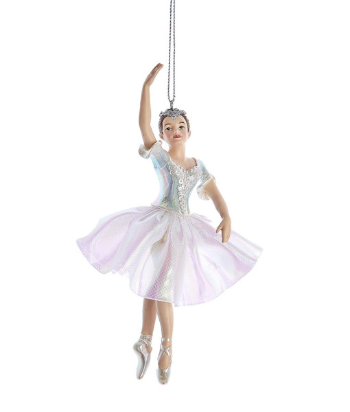 Ornement, figurine de ballet, tutu opalescent