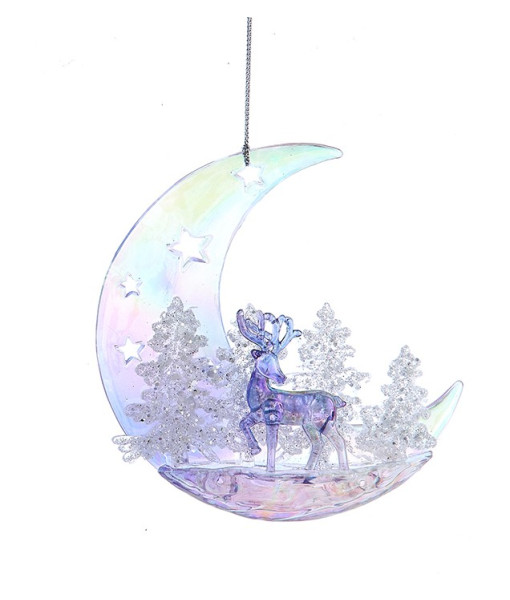 Ornement Lune avec Cerf