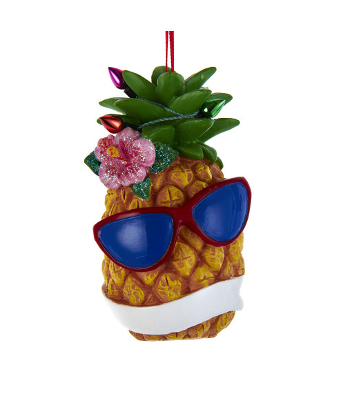 Ornement, Ananas avec lunettes de soleil