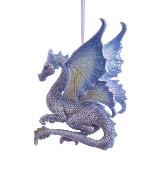 Ornement, Dragon Fantasy Bleu