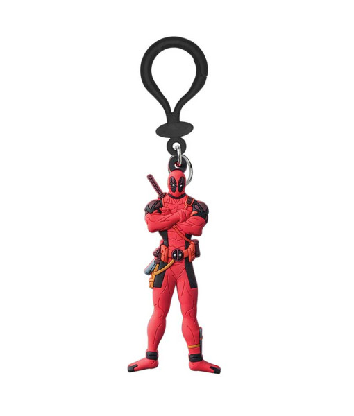Clip de sac de collection Marvel, Deadpool, PVC à toucher doux