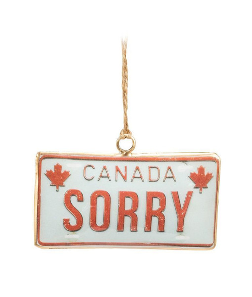 Ornement, Souvenir du Canada, Plaque d'immatriculation