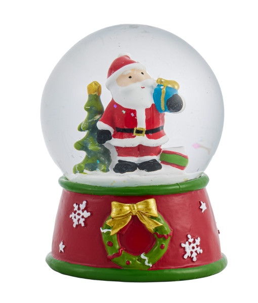 Décor de table, Globe d’eau de Joyful Traditions , Père Noël avec cadeaux