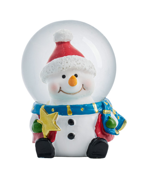 Mini Décor de table, North Pole Express Water Globe, Bonhomme de neige