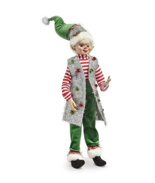 Pièce de table, lutin de fête de Noël posable