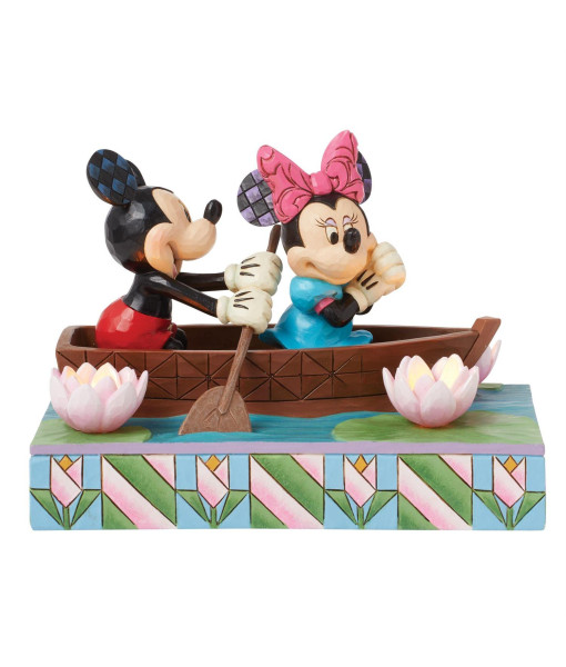 Mickey et Minnie sur le bateau de l'amour