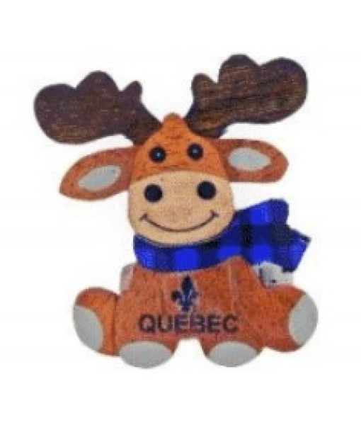 Ornement, Souvenir du Québec, Orignal, Fait de bois