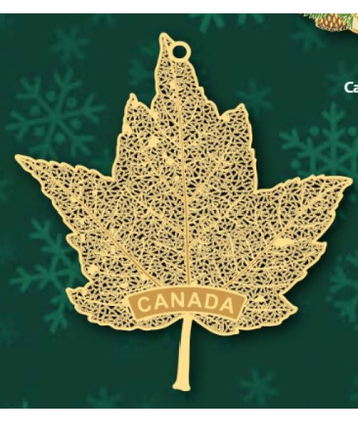 Ornement, Souvenir du Canada, Feuille d'érable