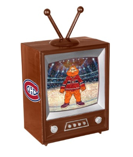 Décor de table, TV des Canadiens de la LNH.