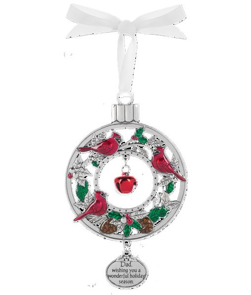 Ornement en zinc avec message pour papa