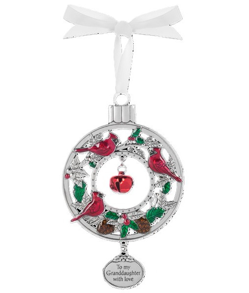 Ornement en zinc avec message pour une petite-fille