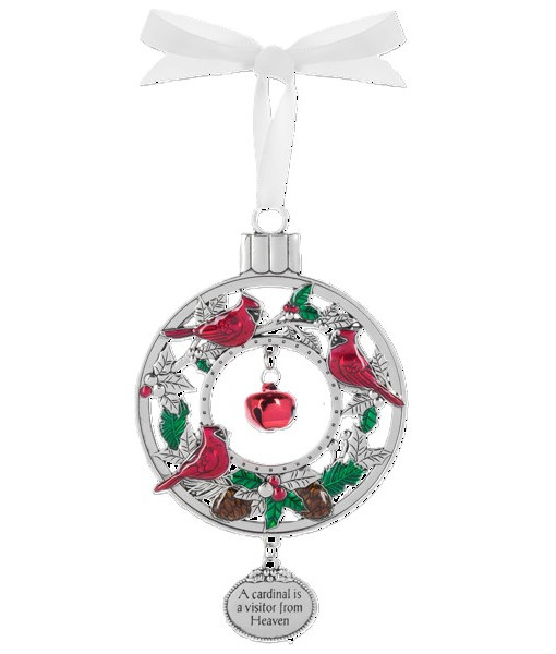 Ornement en zinc avec vœux de Noël