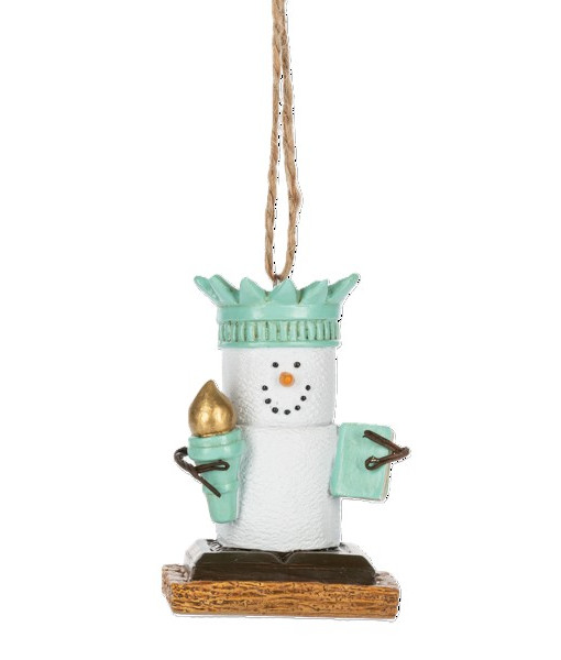 Ornement, par S'mores, Lady Liberty S'more, célébrant 250 ans