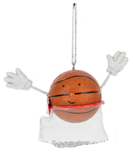 Ornement, basketball dans le panier