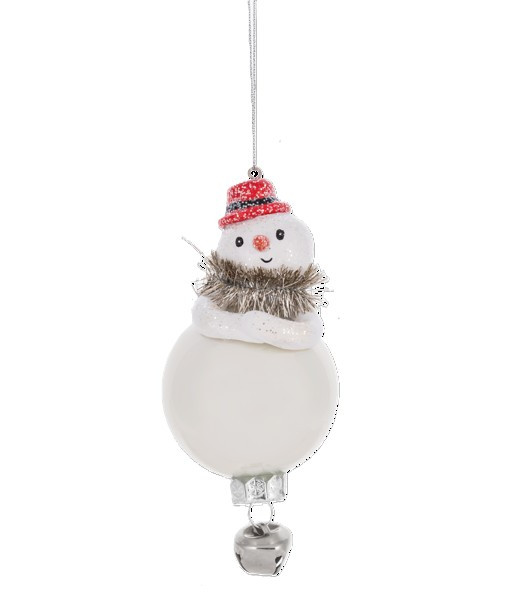 Ornement, bonhomme de neige vintage