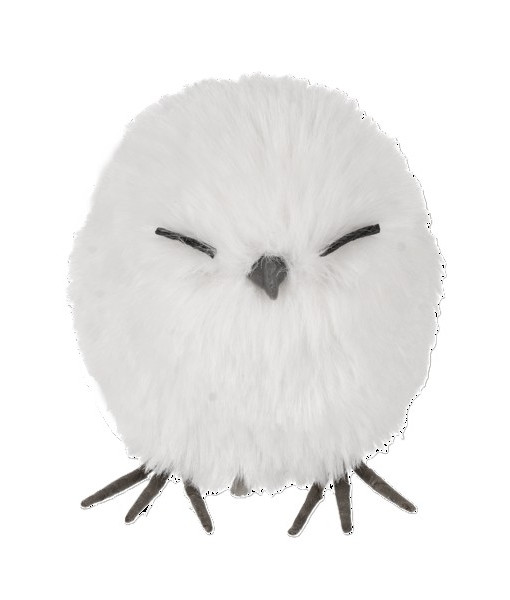 Ornement, décoration à clip, hibou d'hiver