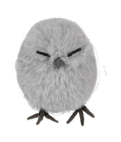 Ornement, décoration à clip, hibou d'hiver