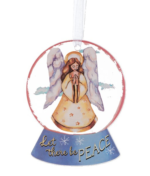 Ornement, boule à neige avec ange