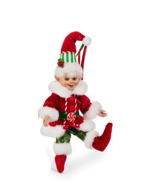 Décor de table, lutin en veste rouge