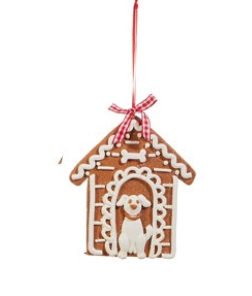 Ornement de niche pour chien en pain d'épices Ornement de niche pour chien en pain d'épices