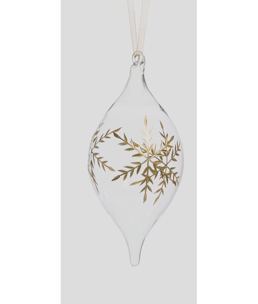 Ornement flocon de neige, forme de fleuron.