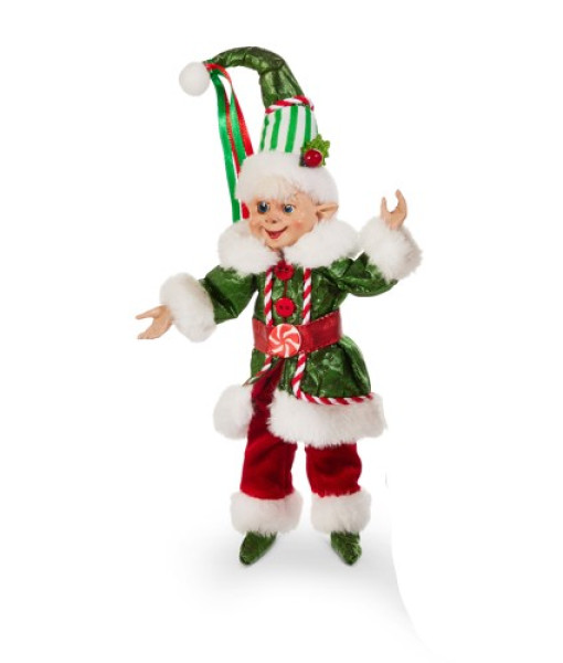 Décor de table, lutin en veste verte