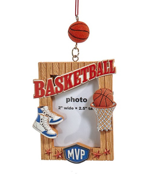 Ornement, cadre photo pour les passionnés de basketball