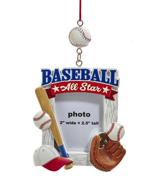 Ornement, cadre photo pour les passionnés de baseball