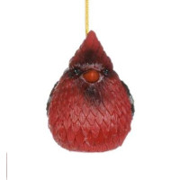 Cardinal des bois, décoration en résine. Mesure 9 cm