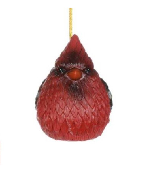 Cardinal des bois, décoration en résine. Mesure 9 cm